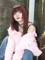 ヘアサークルジープ 千舟町店(hair circle geep)&nbsp;ピンク×フェイスフレーミング