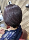 艶々グレーカラー　ラベンダーブラウン　秋 color 秋色