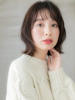 カバーヘア ブリス 川口(COVER HAIR bliss)&nbsp;シースルーバング外ハネくびれボブウルフカットX川口20代30代