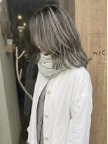 ニコリヘアワークス(nicori hair works)&nbsp;セミロング×レイヤー×ハイライト1