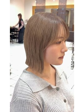 シエル ドゥ サワ(ciel de SAWA) 春イメチェン◎ハイトーンボブ×大人可愛いくびれボブ