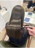 （40代)艶髪×透明感カラー