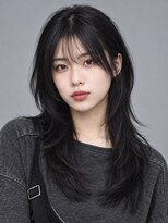 トリニティ(trinity)&nbsp;黒髪スタイル ブルーブラック レイヤーカット【豊見城】