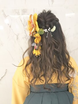 アヴァンスクロス あべのルシアス店(AVANCE.CROSS) 卒業式ハーフアップスタイル