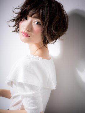 モッズヘア 越谷(mod's hair) *mod's越谷*アシンメトリーな小顔ショートボブx