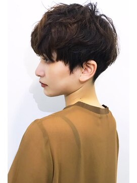 ラウンジ モリオ イケブクロ(Lounge MORIO Ikebukuro) 【morio池袋】小顔に見せる、くせ毛風パーマショート