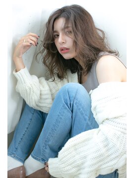 シュシュ(chouchou) 【chou chou】アッシュブラウン/かきあげバング/オフィスヘア