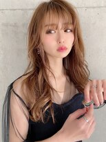 アール ヘアー デザイン(r hair design)&nbsp;【r hair design】うざバング×柔らかベージュ