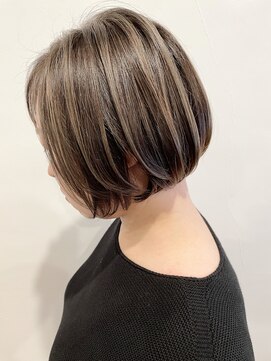 オーティティ(O-TETE) O-tete ベージュオリーブ系ハイライトバレイヤージュカラー