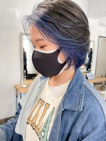 ヴェルダ 池袋店(verda)&nbsp;【verdaお客様】インナーカラー　ブルーカラー　mizuno