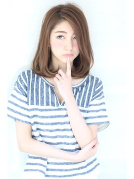 オーロ 西宮店(ORO) マロンベージュＡラインロブ