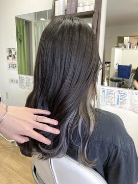 ナチュラル(Natural) インナーカラー×ナチュラルコテ巻き