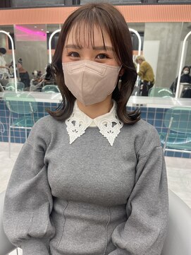 ロンドルーチェ 心斎橋(Lond luce) ダークアッシュ/ミディアムレイヤーカット［髪質改善/縮毛矯正］