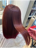 ブリーチと両立出来るダメージレス縮毛矯正/チェリーピンク