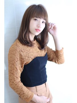 オーロ 緑地公園店(ORO) ローライトココアブラウン大人かわいいゆるふわフリンジウェーブ