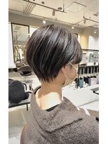 ラボー ノースプラザ店(LA'BO)&nbsp;【LA'BO三浦】丸みくびれショート/バイオレットハイライト