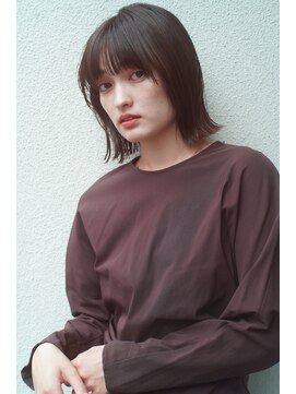 レジュアル(RESSUAL) 切りっぱなしボブエアリーロング美髪ピンクブラウン