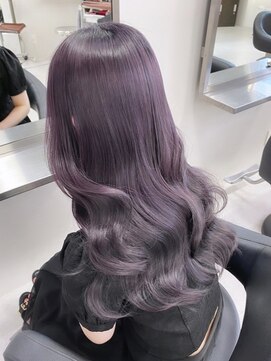 ベレーザシェルト(Beleza scelto) 7137ニュアンスカラーシースルーバングパープルブラックオンブレ