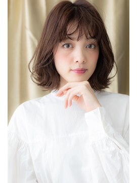 カバーヘア ブリス 上尾西口店(COVER HAIR bliss) ニュアンスカラーウェットヘアボブパーマ308X上尾20代30代40代