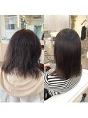 ブリーチ履歴縮毛矯正
