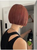 新宿ミニボブ切りっぱなしボブ/髪質改善/リップラインボブ/艶髪