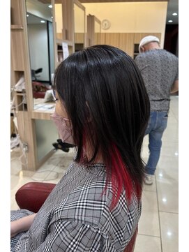 プログレス 小平小川店(PROGRESS) インナーカラー/レッド/ウルフ