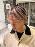 メンズ外国人風バレイヤージュ/ブリーチデザイン/10代/20代