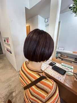 カノエ 山口小郡店(canoe) ボブ×ピンクブラウン