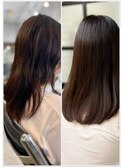 前髪イメチェンこなれミディ/縮毛矯正/髪質改善/ツヤ髪/くせ毛