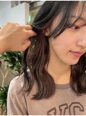 インナーカラー/ピンクラベンダー/くすみピンク/ピンクベージュ