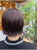 外ハネボブ カシスカラー