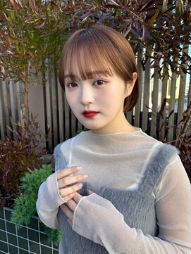 ジーナ 沖縄新都心(Zina) 髪質改善＊ピンクツヤカラーボブ＊美髪【Zina沖縄】