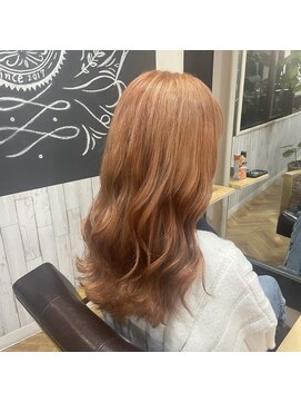 ビー オン ディー ヘア 池袋(BonD hair) オレンジカラー【池袋/髪質改善/ハイライト】