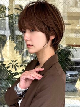 ゴカン バイ ジル ブラン 名古屋(Gokan by JIL BLAN) ハイライトバレイヤージュダブルカラーショートカット30代40代