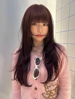 ローエ バイ デコ(Rohe by DECO)&nbsp;【廣川】ブリーチなしダブルカラー/ボルドーカラー/レイヤー