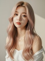 アンククロス 青山店(ANKH CROSS)&nbsp;ブリーチカラー/ピンクベージュ/レイヤーカット