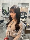 韓国 レイヤーカット ブリーチなしカラー 長崎