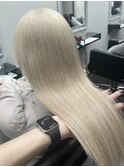 福井　大和田　ホワイトブロンド　ロングブリーチ　ハイトーン