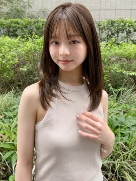 エトラ 渋谷店(etora) 小顔 前髪 レイヤーカット くびれヘア ハイライトカラー"