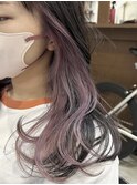 インナーデザインカラー/インナーカラーモーヴピンク/表参道