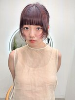 ガーデン 渋谷(GARDEN)&nbsp;レイヤーカット　ピンクラベンダー　ブリーチなしカラー