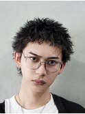 渋谷スパイキーショートパーマスパイキーパーマ刈り上げショート