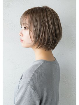 インスヘアー 京都四条大宮店(INCE HAIR) 丸めショートボブ×ゴールドベージュ