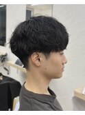 波巻きパーマ