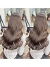 【人気No.2】カット+SNS映え透明感カラー+ツヤ髪髪質改善TR ¥22000