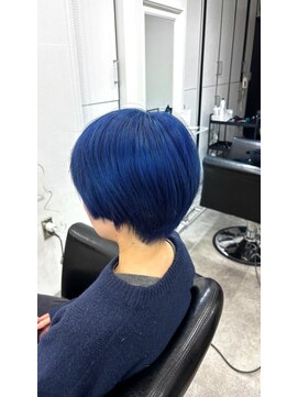 アルケム 学芸大学(AlChem) 【Hana指名】コットンリタッチで作る、シルバーに色落ちする青