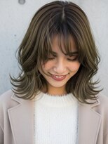 フルショウ 苦楽園店(FURUSHO)&nbsp;グレーブラウン/小顔見せくびれヘア/ハイレイヤーカット