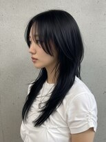 エイチ ウルフカット 大阪梅田(811)&nbsp;50代ハンサムショートショートバレイヤージュクラゲヘアパーマ