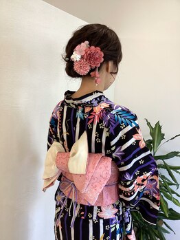 エヌツー(N2)の写真/【着付けできるサロン】成人式前撮りや、浴衣でお出かけ時のなど、お電話にてご予約を受け付けております◎