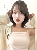 ☆シースルーバングくびれミディアムレイヤー☆韓国風イメチェン